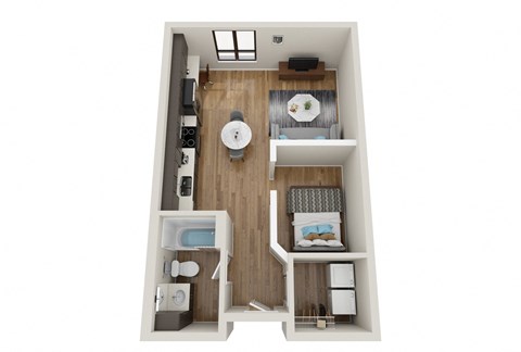 A1 Floor Plan at EagleRidge Plaza Residences, Fargo, North Dakota